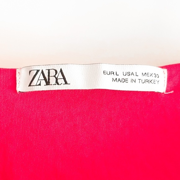 Zara Lettuce Hem Pleated Mini Dress - Picture 4 of 9